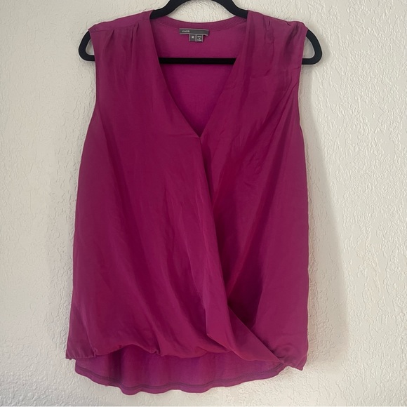 Vince Magenta blouse M - Picture 3 of 8
